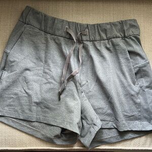 Lululemon Gray On The Fly Shorts 2.5 Size 4